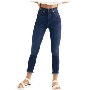 We The Free High Rise Jeggings Skinny Jeans Deep Indigo